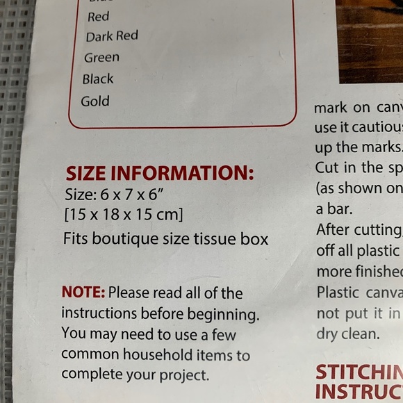 NIP Mary Maxim Bird Feeder Tissue Box Cover Needlework Kit # 21595 - Picture 4 of 4